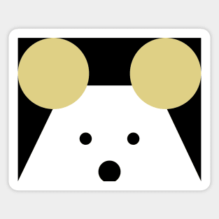 Peek-a-Boo Mouse, Golden Ears Sticker